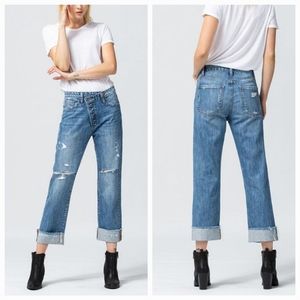 Flying Monkey Asymmetrical Waistband Jeans Sz 28